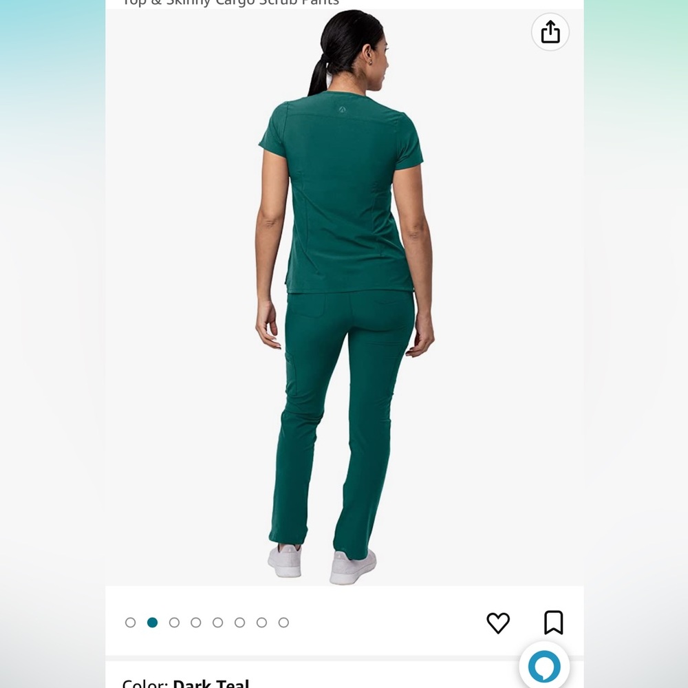 Adar Addition Go-Basic Scrub Set - Slim V-Neck Sc… - image 2